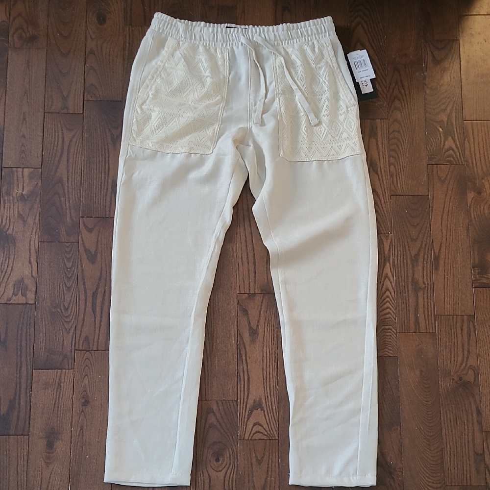 NWT MALIBU BEACH CLUB Linen Look Pants size M